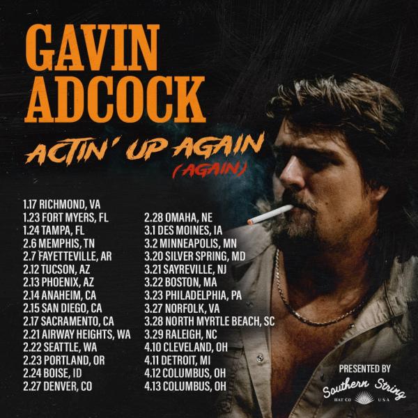 GAVIN ADCOCK NOT PLANNING TO BEHAVE ANY TIME SOON